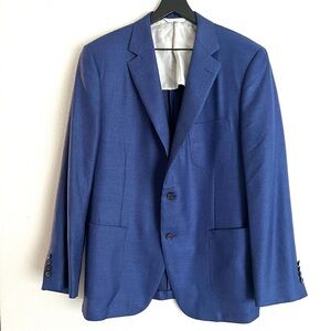 Samuelsohn SB Yardley Unstructured Sport Coat Blazer Size 44 R Wool Silk